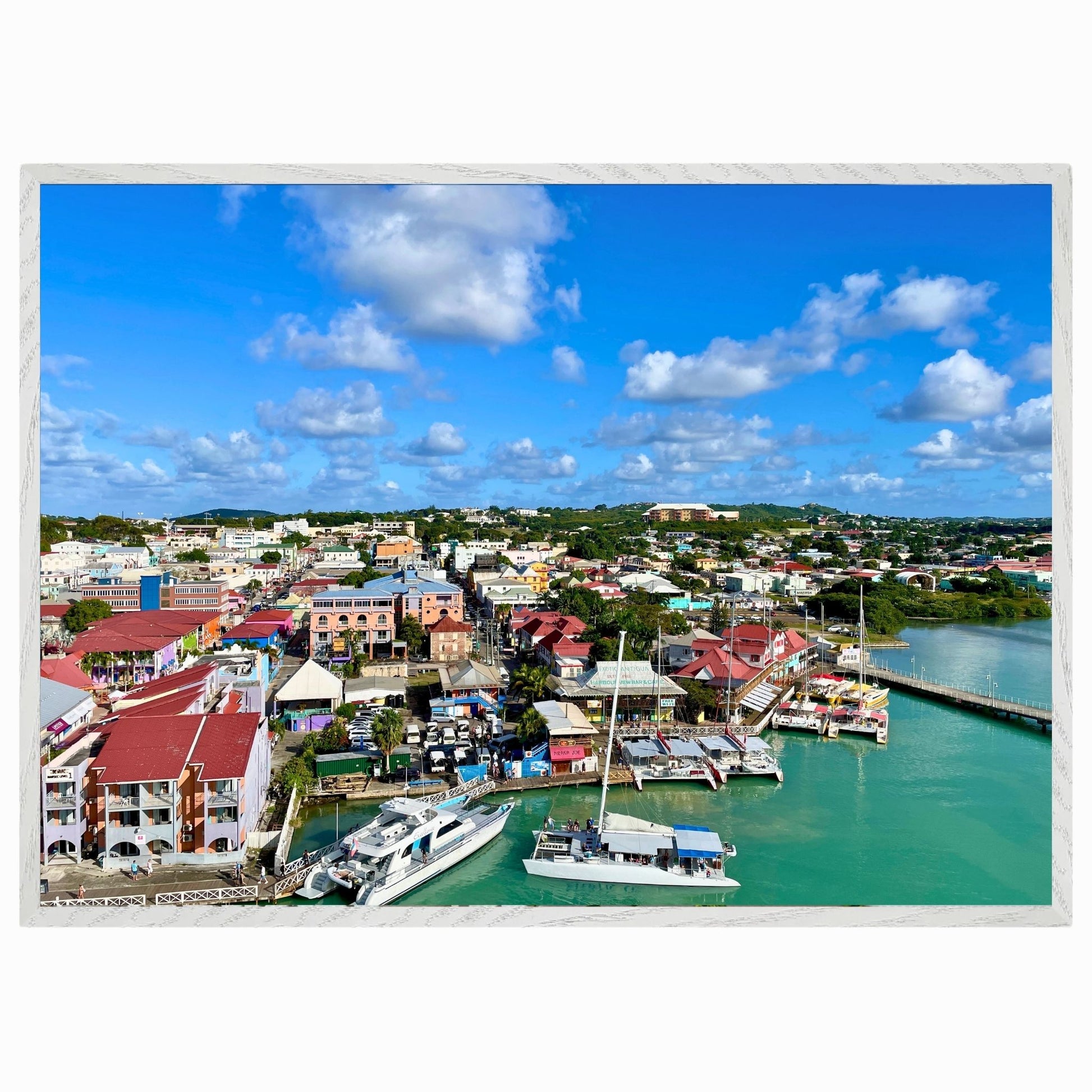 St. Johns - Sightseeing Panorama Detailansicht Paradiesfoto aus der Karibik