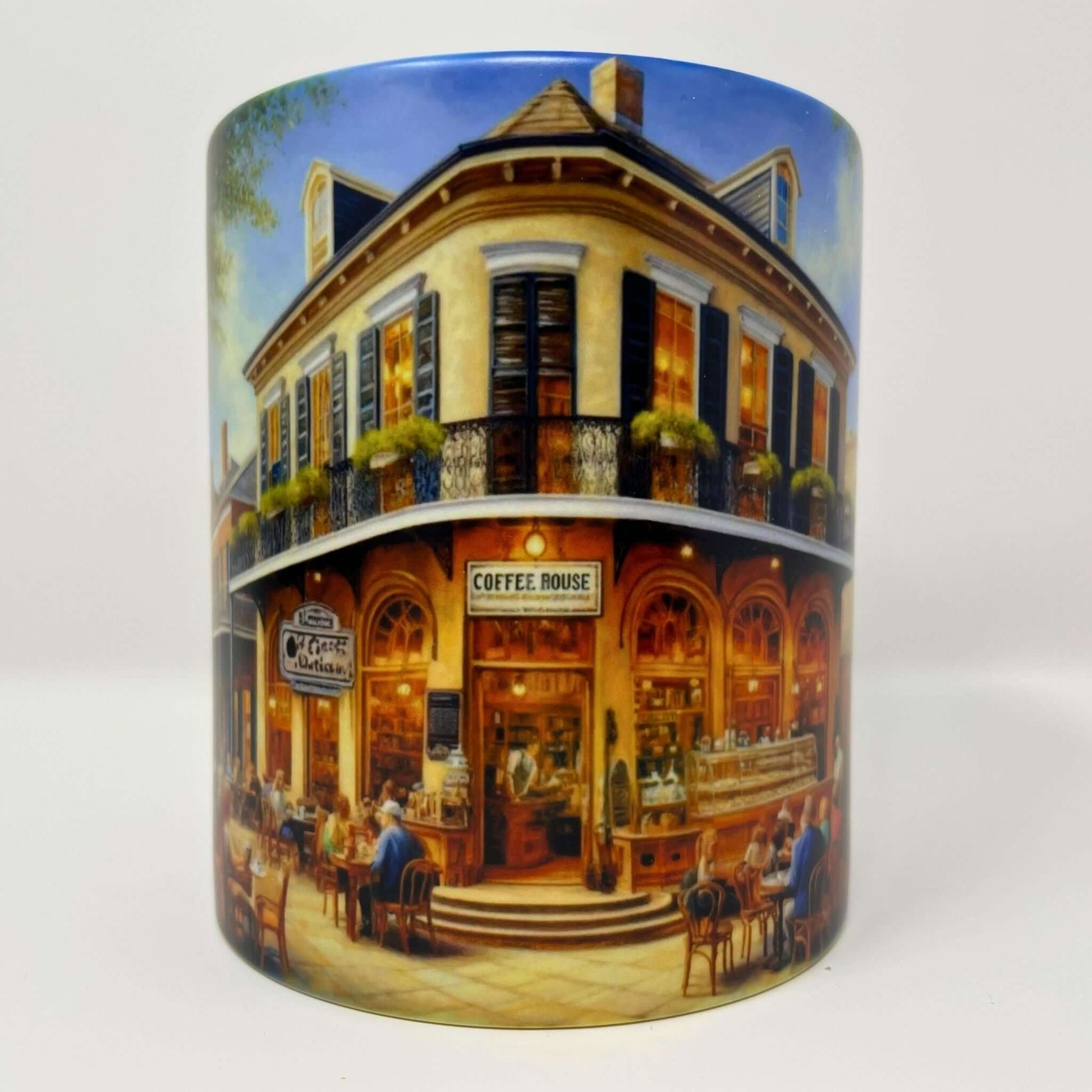 New Orleans Kaffeebecher Kunst Frontalansicht