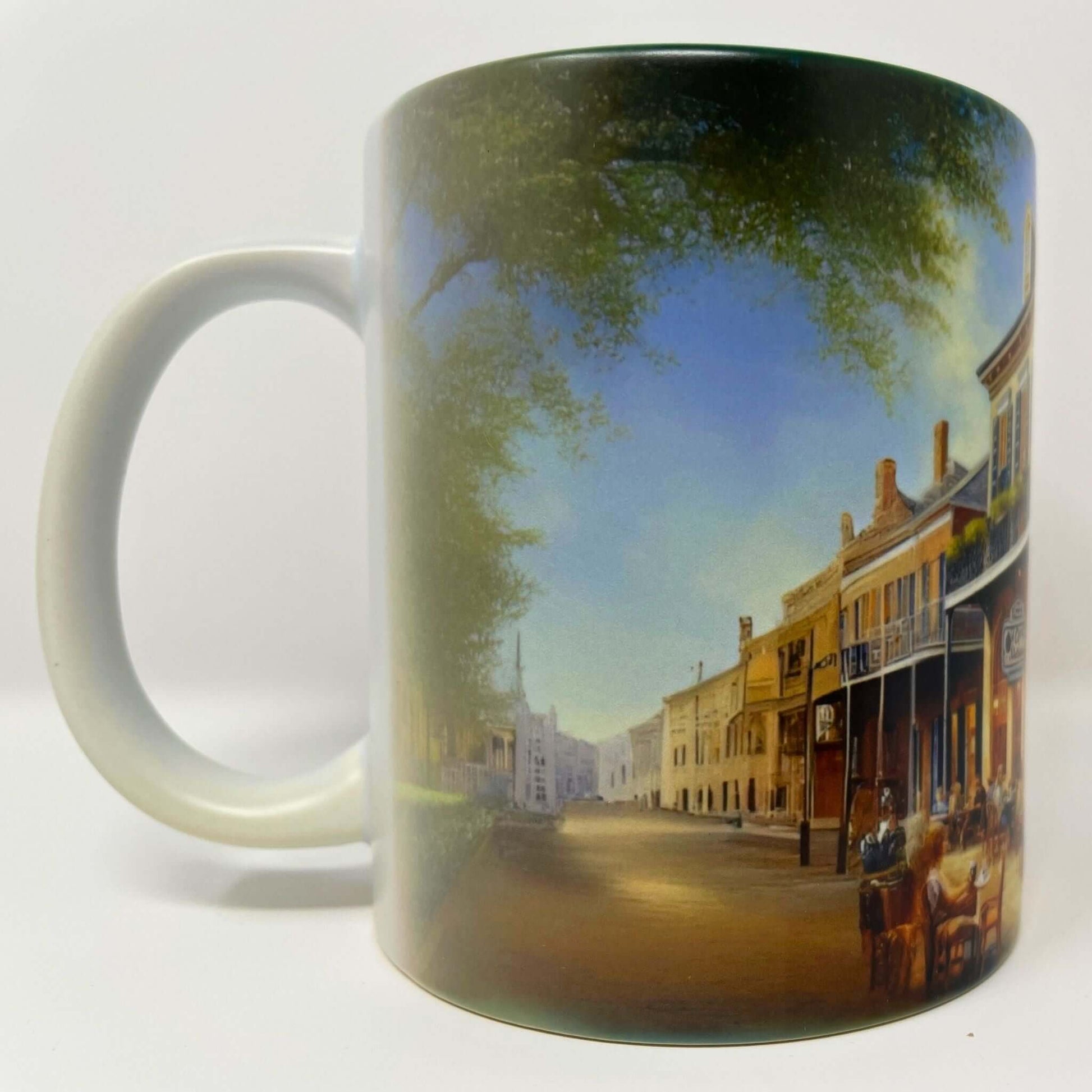 New Orleans Kaffeebecher Kunst Seitenansicht rechts