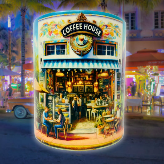 Miami Kaffeebecher Kunst Vorschau